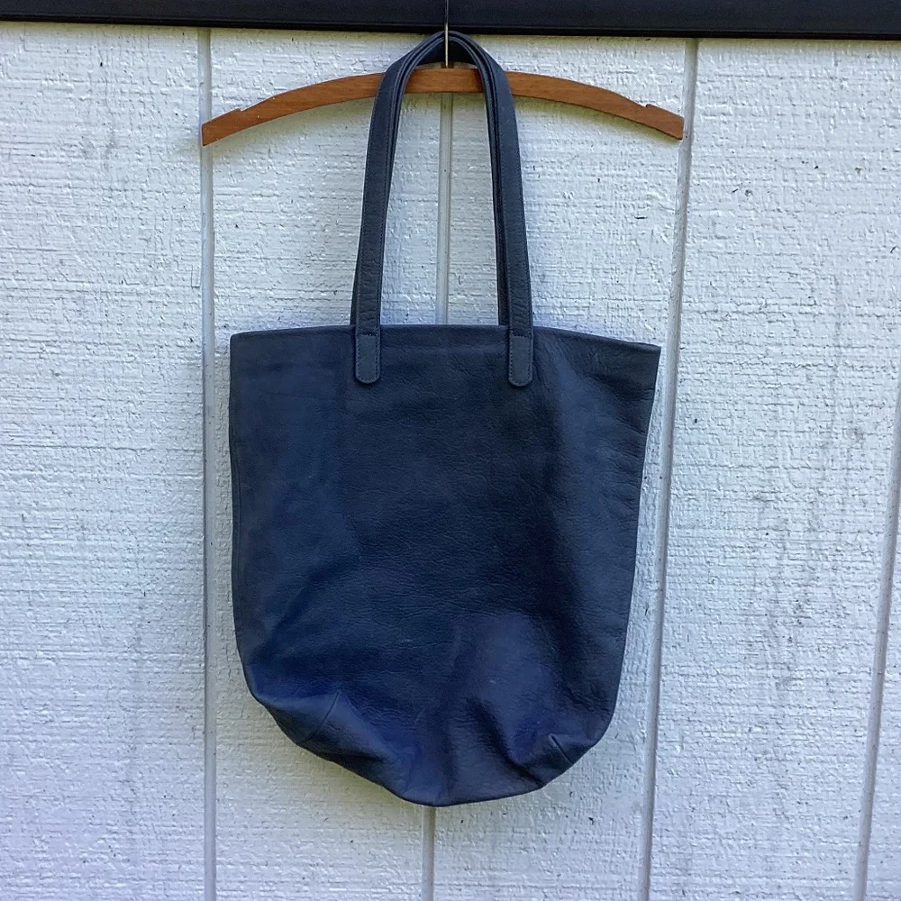 Baggu suede LEATHER unlined TOTE bag - Picture 2 of 5